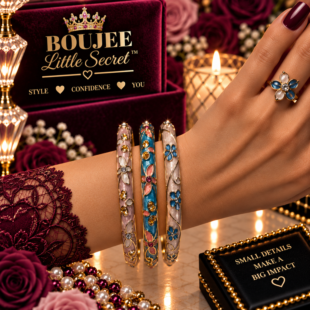 Cloisonne Bangle Set 10