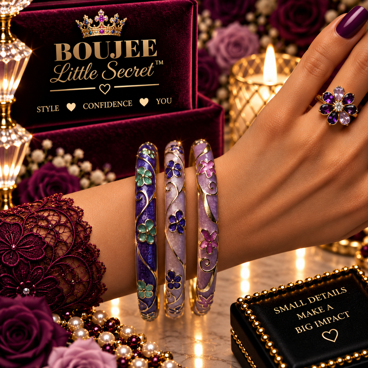 Cloisonne Bangle Set 11