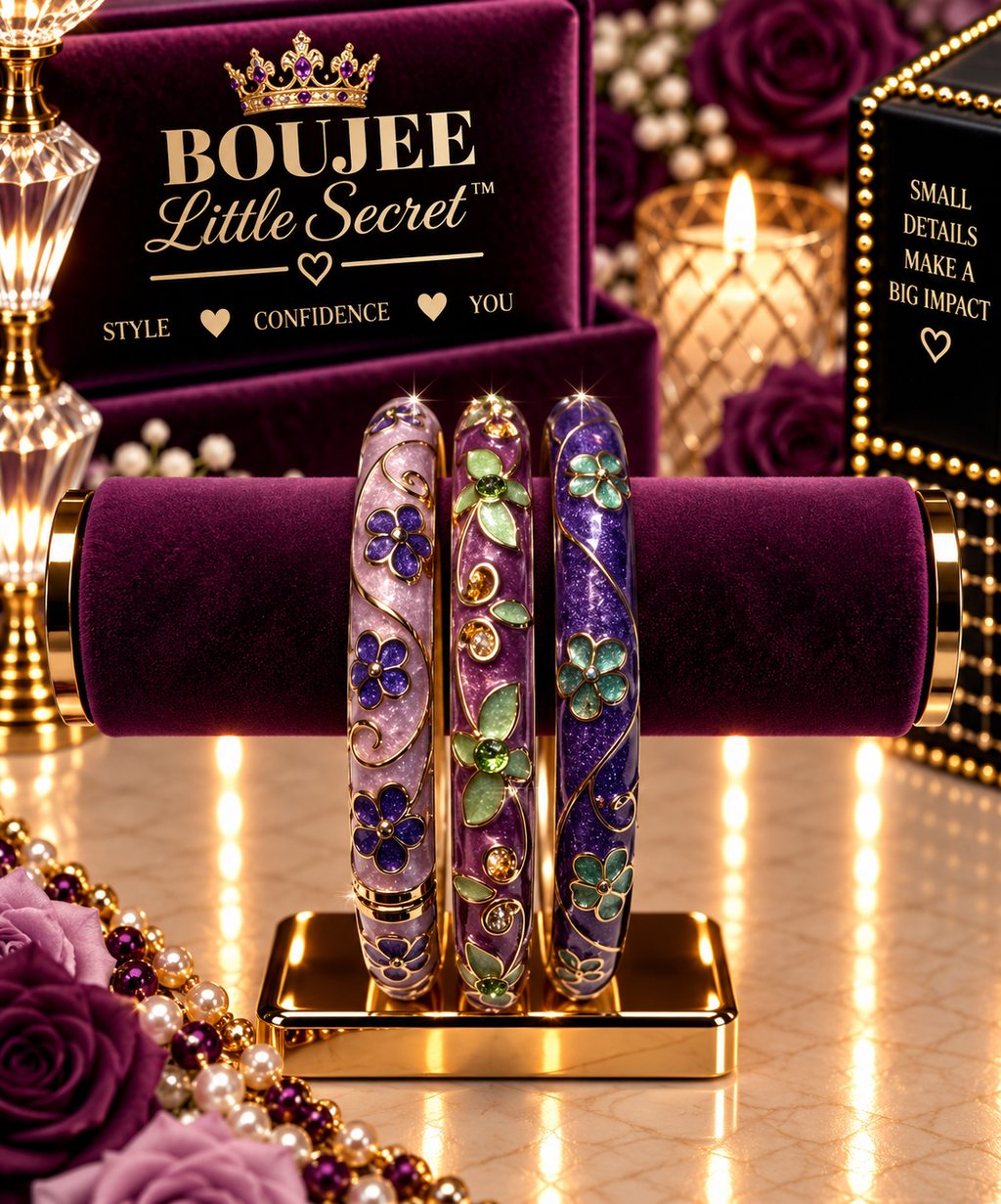 Cloisonne Bangle Set 8