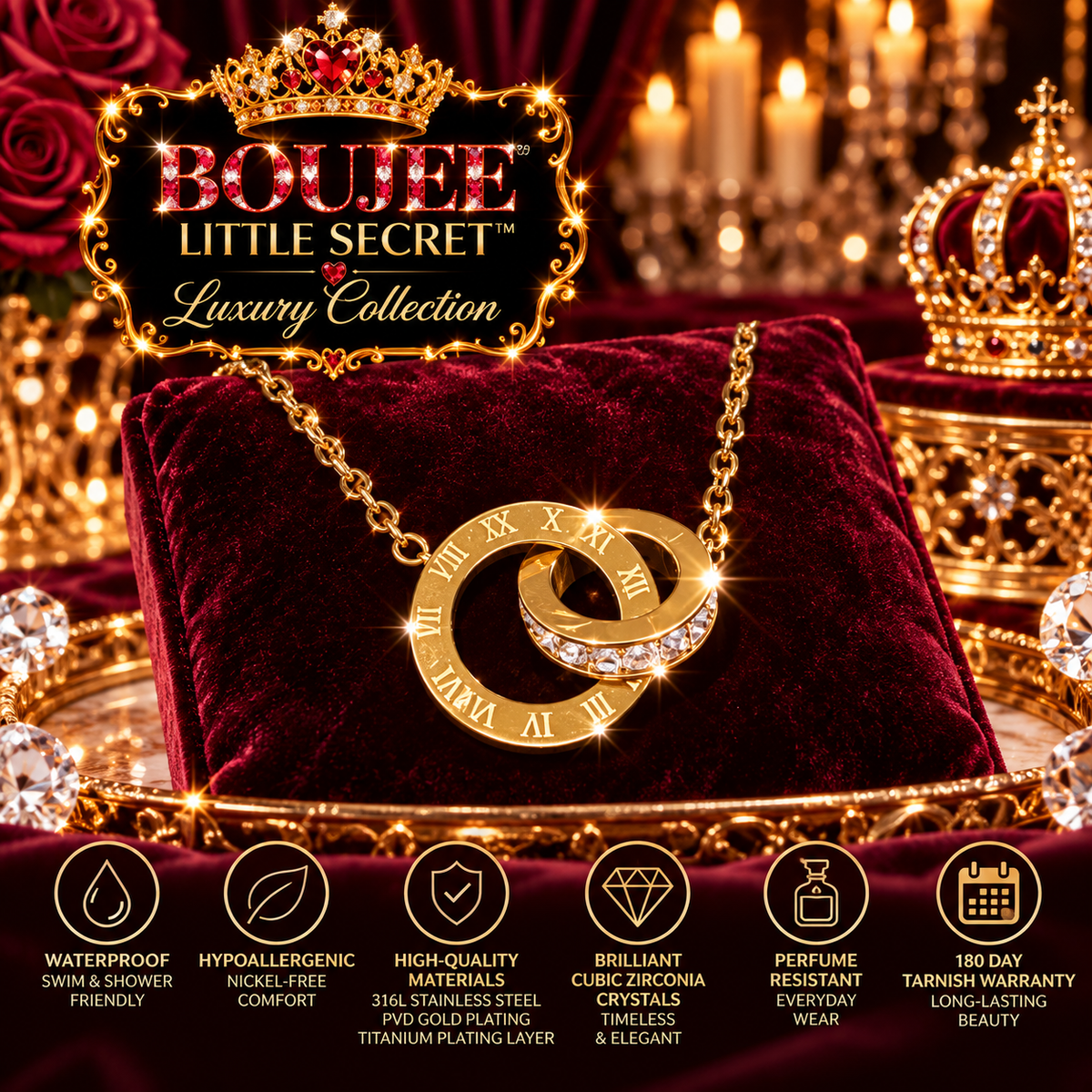 BLS Luxury Collection – Timeless Circles Necklace B3