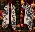 Monogram Bloom Reversible Designer-Inspired Wrap