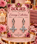 Crystal Clover Drop Earrings (6)
