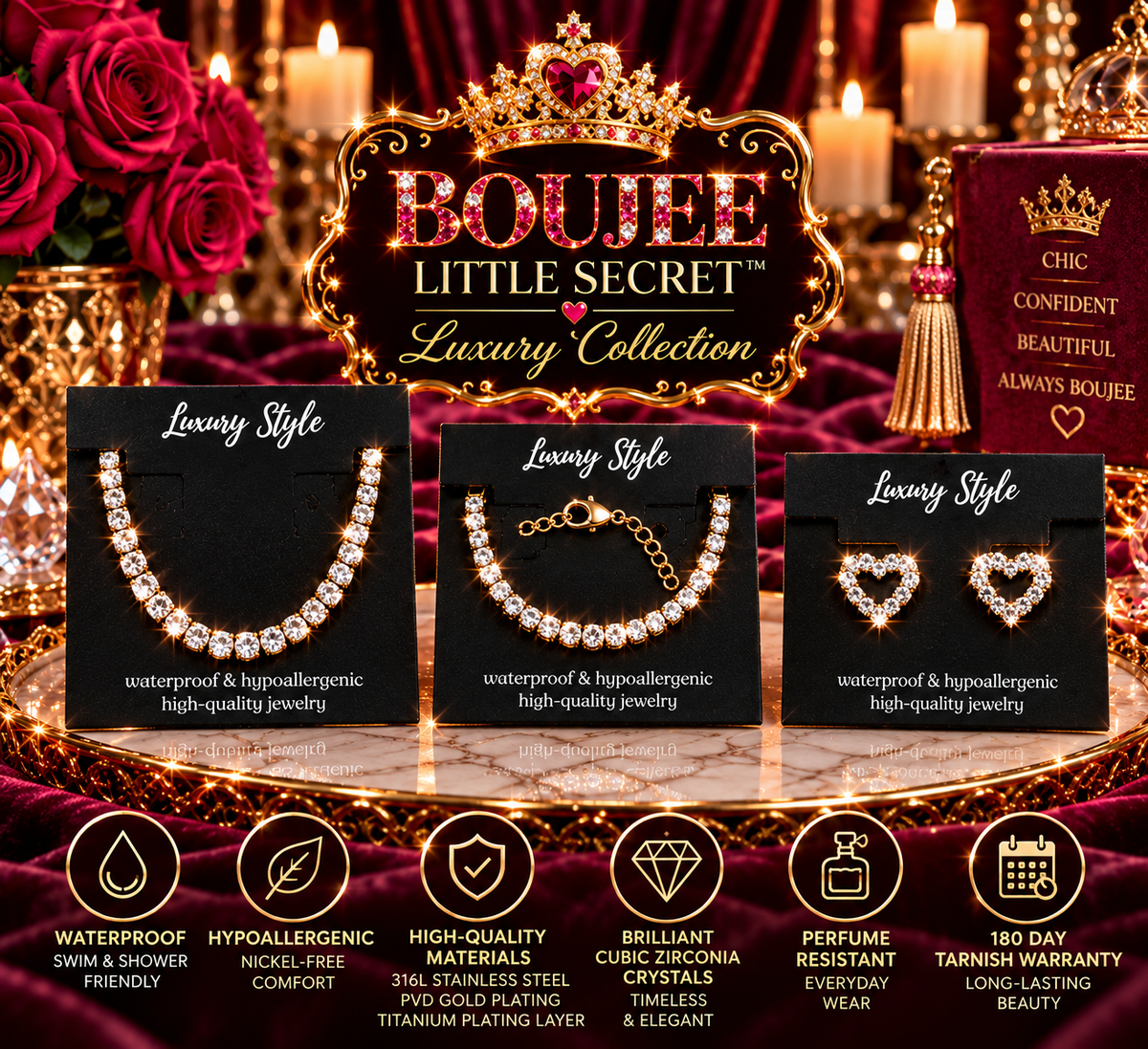 BLS Luxury Collection – Endless Sparkle 3-Piece Jewelry Set (9)