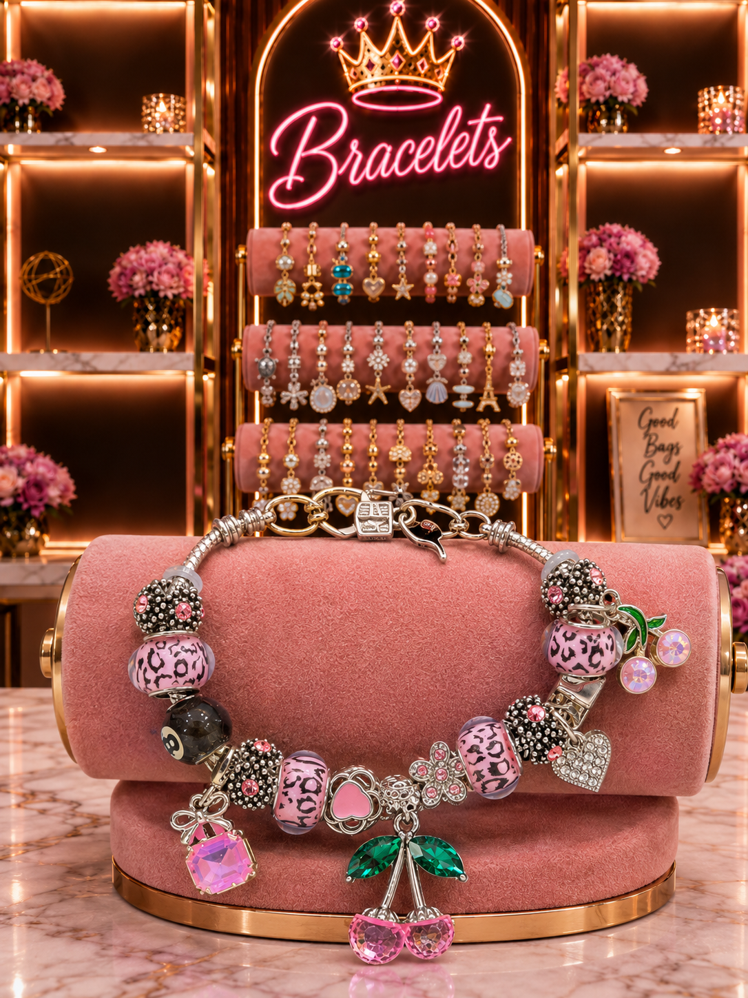 Wild Cherry Charm Bracelet - 919
