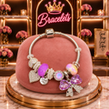 Pretty in Purple Love Charm Bracelet - 997
