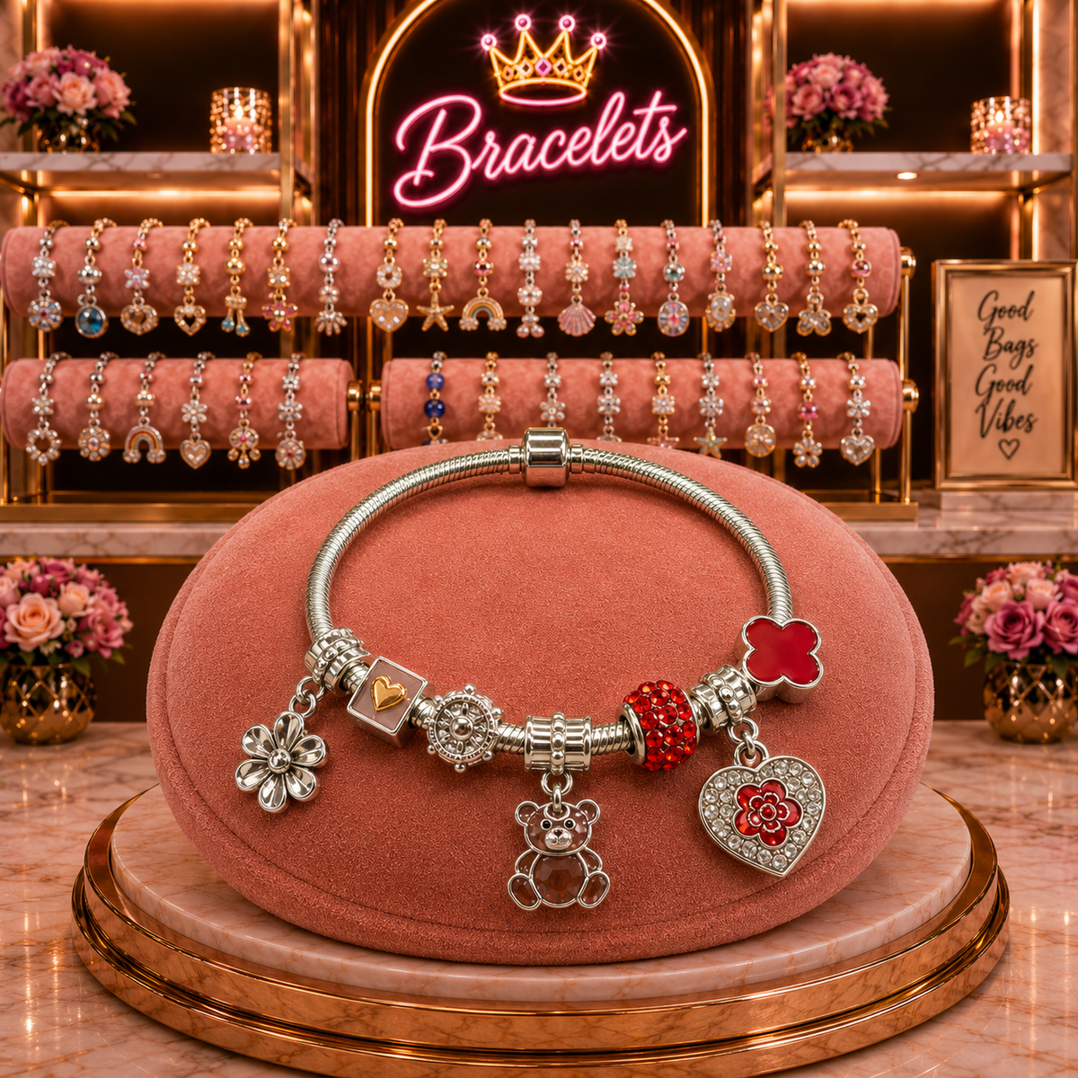 Love in Bloom Charm Bracelet - 945